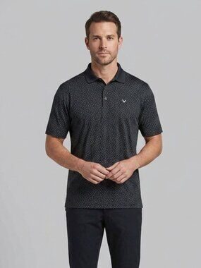 Callaway Black Opti Dri Golf Polo